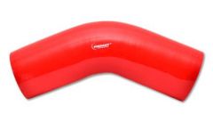 Vibrant 4 Ply Reinforced Silicone Elbow Connector - 1.75in I.D. - 45 deg. Elbow (RED)- 2854R