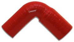 Vibrant 4 Ply Reinforced Silicone 90 degree Transition Elbow - 2.5in I.D. x 2.75in I.D. (RED) - 2781R