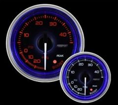 ProSport 2-1/16" Crystal Series Blue/White Electric Boost gauge