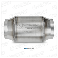 GESI G-Sport 10030 - OBD2 300 CPSI 3in Inlet/Outlet x 4in Diameter Body x 7in OAL Catalytic Converter