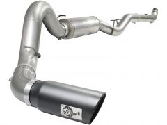 aFe MACHForce XP Exhausts Turbo-Back SS-409 EXH TB GM Diesel Trucks 07.5-10 V8-6.6L (td) (blk tip)