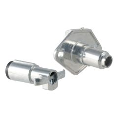 Curt 6-Way Round Connector Plug & Socket (Packaged)