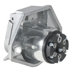 Curt 7-Way Round Connector Socket (Vehicle Side)