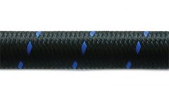 Vibrant Braided Rubber Lined Flex Hose, Color : Black/Blue, Braided Material : Nylon, Length : 10.000', AN Size : -6