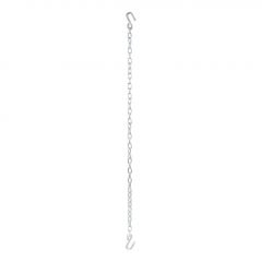 Curt 48in Safety Chain w/2 S-Hooks (2000lbs Clear Zinc Packaged)