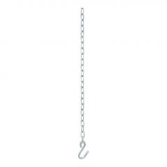 Curt 27in Safety Chain w/1 S-Hook (2000lbs Clear Zinc)