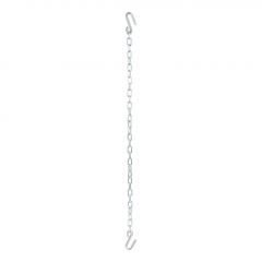 Curt 48in Safety Chain w/2 S-Hooks (5000lbs Clear Zinc)