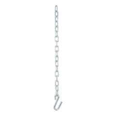 Curt 27in Safety Chain w/1 S-Hook (5000lbs Clear Zinc)