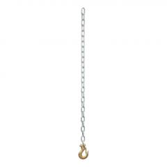 Curt 35in Safety Chain w/1 Clevis Hook (7800lbs Clear Zinc)