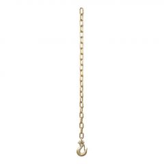 Curt 35in Safety Chain w/1 Clevis Hook (12600lbs Yellow Zinc)