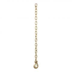 Curt 35in Safety Chain w/1 Clevis Hook (18800lbs Yellow Zinc)