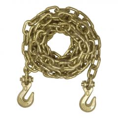 Curt 16ft Transport Binder Safety Chain w/2 Clevis Hooks (18800lbs Yellow Zinc)
