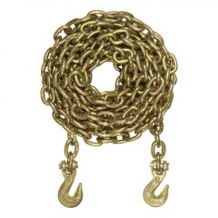Curt 20ft Transport Binder Safety Chain w/2 Clevis Hooks (18800lbs Yellow Zinc)