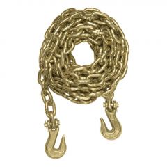Curt 14ft Transport Binder Safety Chain w/2 Clevis Hooks (26400lbs Yellow Zinc)