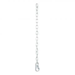 Curt 27in Safety Chain w/1 Snap Hook (5000lbs Clear Zinc)