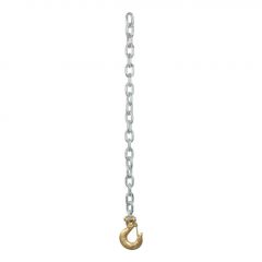 Curt 35in Safety Chain w/1 Clevis Hook (16200lbs Yellow Zinc)
