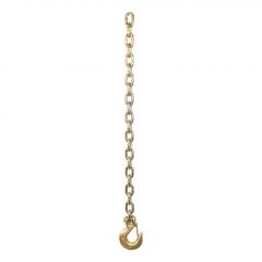 Curt 35in Safety Chain w/1 Clevis Hook (24000lbs Yellow Zinc)