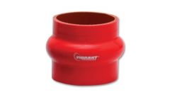 Vibrant 4 Ply Reinforced Silicone Hump Hose Connector - 1.5in I.D. x 3in long (RED) - 2729R