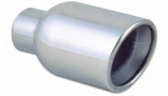 Vibrant Weld-On Exhaust Tips, Tip Edge : Rolled, Tip Wall : Double, Inlet ID : 2.250", Length : 7.750"