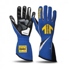 MOMO Corsa R Gloves Size 8 (FIA 8856-2000)-Blue