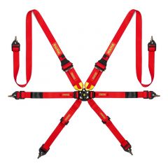 MOMO Int. Camlock 6pt Clip In Restraint-Red