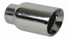 Vibrant Weld-On Exhaust Tips, Tip Edge : Beveled, Tip Wall : Double, Inlet ID : 2.250", Length : 7.750"