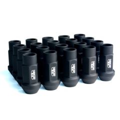 Blox Racing Street Series Forged Lug Nuts, 12 x 1.25mm - Flat Black :: Single Piece