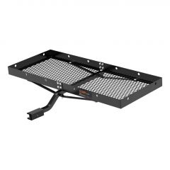 Curt 48in x 20in Tray-Style Cargo Carrier (Fixed 1-1/4in Shank w/2in Adapter)