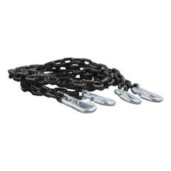 Curt 65in Safety Chains w/2 Snap Hooks Each (5000lbs Vinyl-Coated 2-Pack)