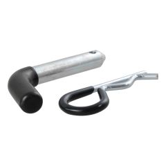 Curt 1/2in Hitch Pin (1-1/4in Receiver Zinc w/Rubber Grip Packaged)