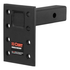 Curt Adjustable Pintle Mount (2in Shank 10000lbs 7in High 6in Long)