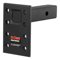 Curt Adjustable Pintle Mount (2in Shank 15000lbs 7in High 6in Long)
