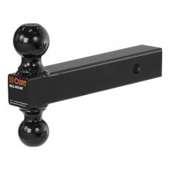 Curt Multi-Ball Mount (2in Solid Shank 2in & 2-5/16in Black Balls)