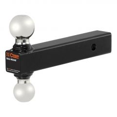 Curt Multi-Ball Mount (2in Solid Shank 2in & 2-5/16in Chrome Balls)