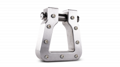 Body Armor 4x4 Mega D-Ring Machined Silver Single - 5141-M