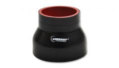 Vibrant Transition Hose Couplers, Color : Black, Inlet ID : 5.000", Outlet ID : 6.000", Length : 4.500"