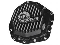 aFe Power Rear Diff Cover Black w/Machined Fins 17 Ford F-350/F-450 6.7L (td) Dana M300-14 (Dually)