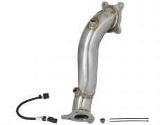 aFe Twisted Steel Down-Pipe 16-17  Honda Civic Si L4-1.5L (T)