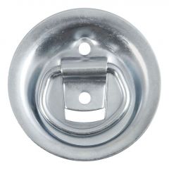 Curt 1-1/8in x 1-5/8in Recessed Tie-Down Ring (1000lbs Clear Zinc)