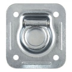 Curt 1-1/2in x 1-1/2in Recessed Tie-Down Ring (5000lbs Clear Zinc)