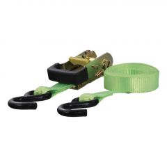 Curt 16ft Lime Green Cargo Strap w/S-Hooks (1100lbs)