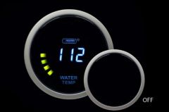  Prosport Digital Water Temperature Gauge w/Sensor Blue 52mm