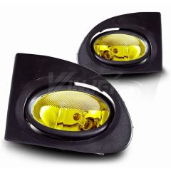 WINJET 02-05 HONDA CIVIC SI 3DR FOG LIGHT - YELLOW (WIRING KIT INCLUDED)
