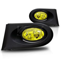 WINJET 02-04 ACURA RSX OE/REPLACEMENT FOG LIGHT - YELLOW (WIRING KIT INCLUDED)