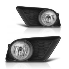 WINJET 11-14 DODGE CHARGER FOG LIGHTS - CLEAR (WIRING KIT INCLUDED)